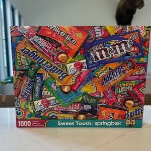 Springbok Sweet Tooth Puzzle - Colorful Candy Collage - 1000 pieces